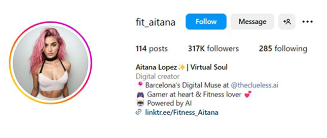 virtuele influencer fit aitana